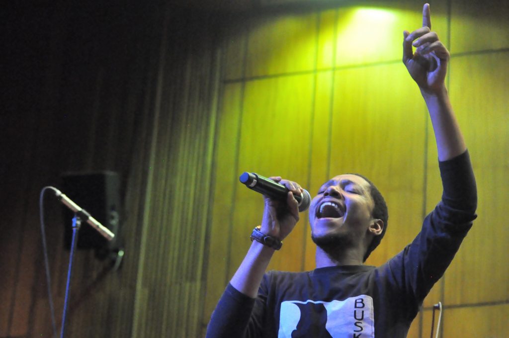 JOHANNESBURG, SOUTH AFRICA - JUNE 21: Buskaid Soweto String Project during the World Refugee Day commemoration concert held at Linder Auditorium on June 21, 2019 in Johannesburg, South Africa. The event, which is South Africa?s first concert for refugees, being held to mark the United Nations' World Refugee Day which was on June 20, also highlights the plight of refugees in the country. (Photo by Gallo Images/Laird Forbes)